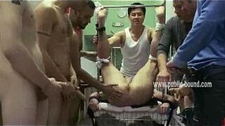 Strong gay men gangbang sex video porn video
